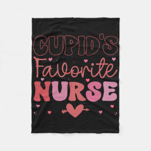 Cupids Lieblingskrankenschwester Valentinstag Vale Fleecedecke