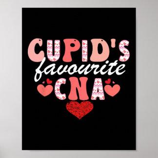 Cupids Lieblingsnahrung mit Cna Valentine-Zertifiz Poster
