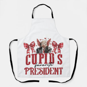 Cupids Lieblingspräsident Valentine Trump Schürze