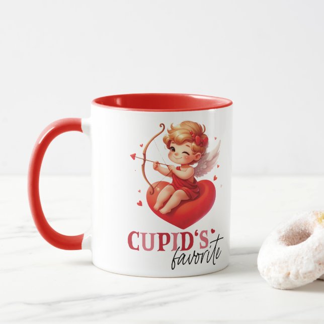Cupids Lieblingstag Tasse (Mit Donut)