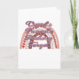 Cupids Lieblingsziel für Bogenschießen - Valentins Karte