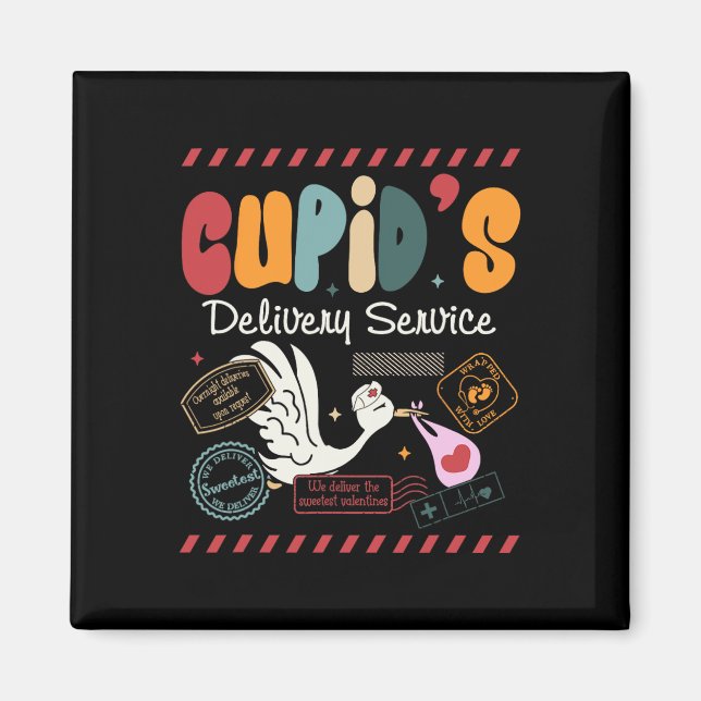 Cupids Lieferdienst Geburtskrankenschwester Valen Magnet (Vorne)
