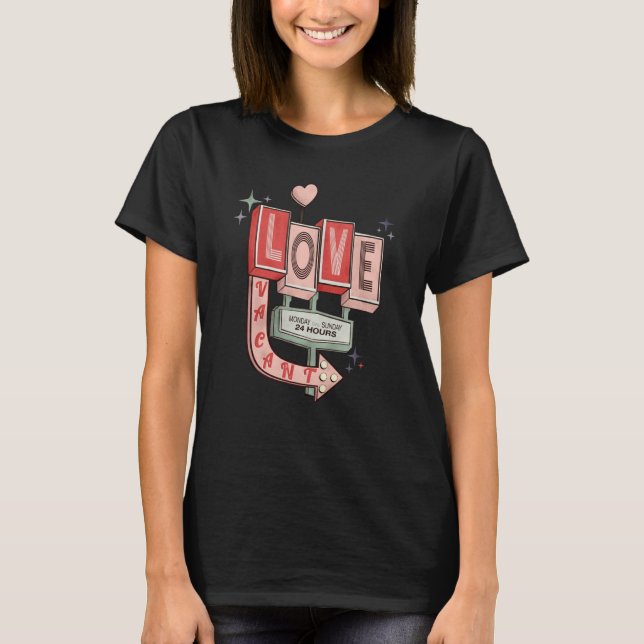 Cupid's Love Lodge Valentine's Day Xoxo Retro  Bab T-Shirt (Vorderseite)