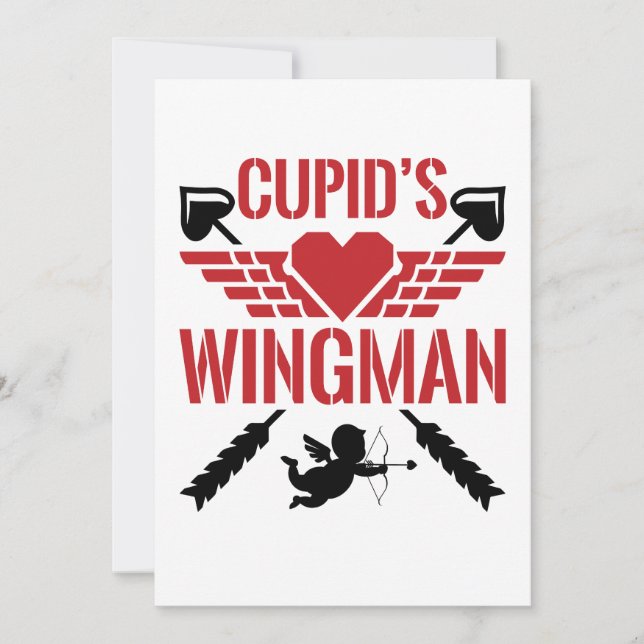 Cupids Niedlicher Valentinstag Feiertagskarte (Vorderseite)