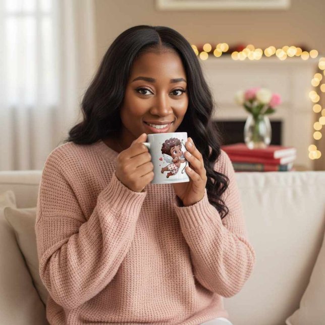 Cupid's Valentine's   Kaffeetasse (Enjoy a gift of love in hand  )