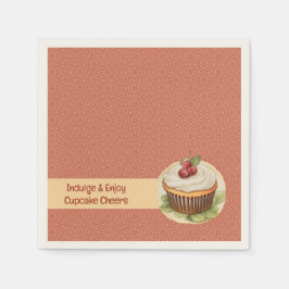 CupKuchen und Punkte Serviette