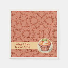 CupKuchen und Punkte Serviette