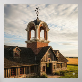 Cupola, traditioneller Rotziegel Poster