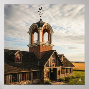 Cupola, traditioneller Rotziegel Poster