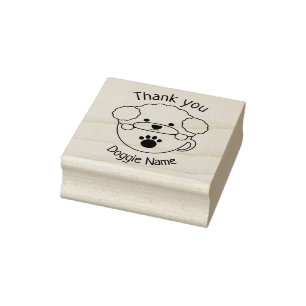 Cupoodle Wood Art Briefmarke Gummistempel