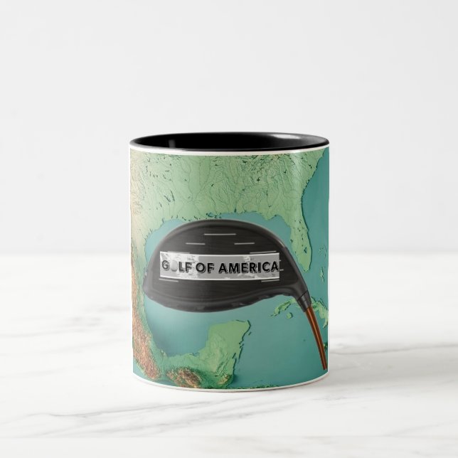 Cuppa Golf of America Zweifarbige Tasse (Mittel)