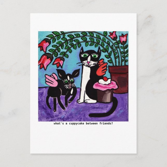 Cuppycake Friends Postcard Postkarte (Vorderseite)