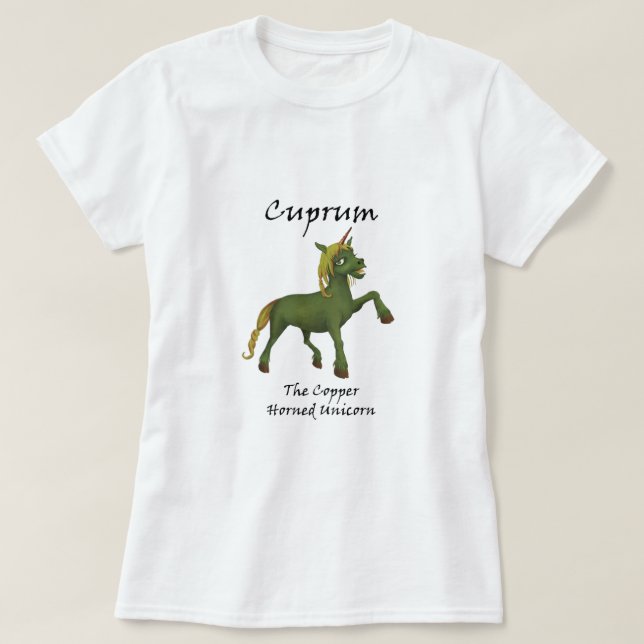 Cuprum das T-Shirt-Shirt mit Kupfer-Horn T-Shirt (Design vorne)