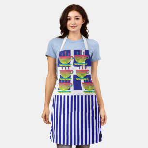 Cups And Stripes Novelty Geo Koch Schürze