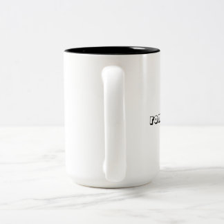 Cups Cat on Coffee Zweifarbige Tasse