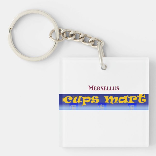 Cups-Mart-Logo Schlüsselanhänger (Vorderseite)