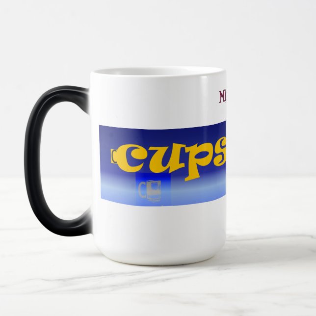 Cups-Mart-Logo Verwandlungstasse (Links)