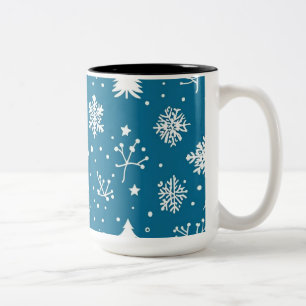 Cups mit Wintervibe Zweifarbige Tasse