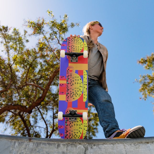 Cups + Skateboard in Primärfarben (Außen 1)