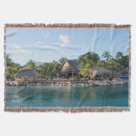 Curacao Beach Throw Blanket Decke
