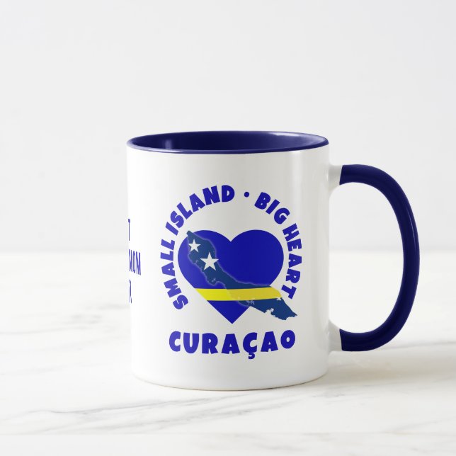 CURAÇAO Benutzerdefinierte beste Fußballmutter Tasse (Rechts)