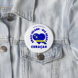 CURAÇAO Big Heart Fun Custom Dushi Korsuo Button
