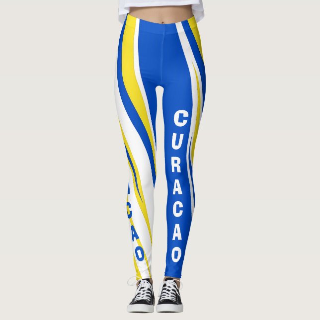 Curaçao Classic farbenfroh  Leggings (Vorderseite)