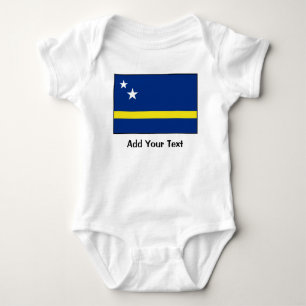 Curaçao - Curacaoan Flagge Baby Strampler
