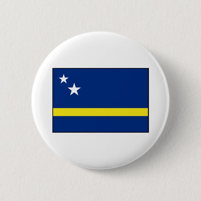 Curaçao - Curacaoan Flagge Button (Vorderseite)
