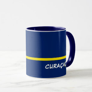 Curaçao-Fahne mit benutzerdefinierbarem Text Tasse