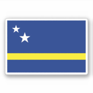 Curacao-Flagge Aufkleber
