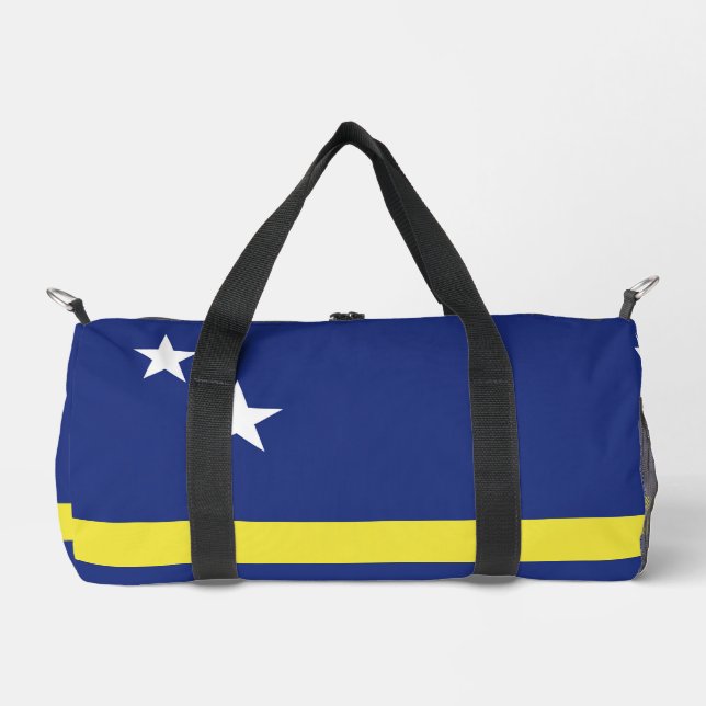 Curaçao-Flagge Duffle Bag (Vorderseite)
