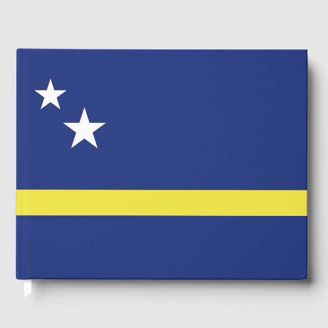 Curaçao-Flagge Gästebuch (Vorderseite)