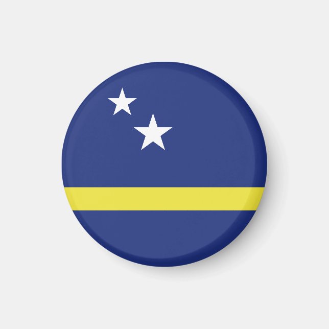 Curaçao-Flagge Magnet (Vorne)