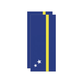 Curaçao-Flagge Menükarte
