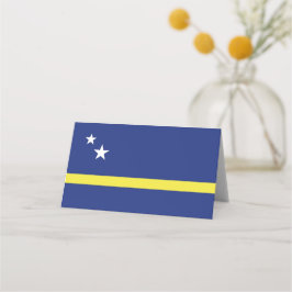 Curaçao-Flagge Platzkarte