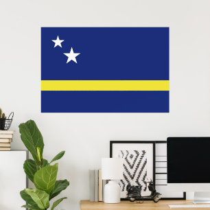 Curaçao-Flagge Poster