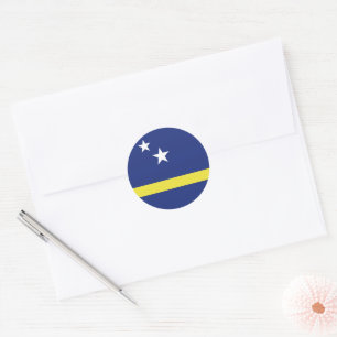 Curaçao-Flagge Runder Aufkleber