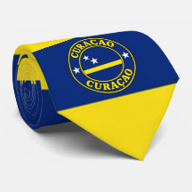Curaçao-Flagge Schlips, Stylische Curaçao Krawatte