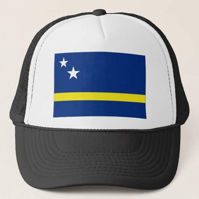 Curaçao-Flagge Truckerkappe (Vorderseite)