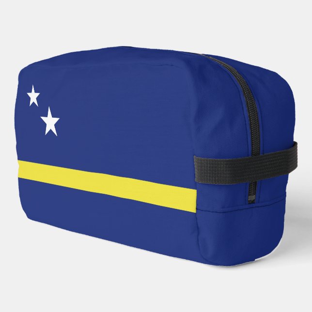 Curaçao-Flagge Waschbeutel (Linke Seite)