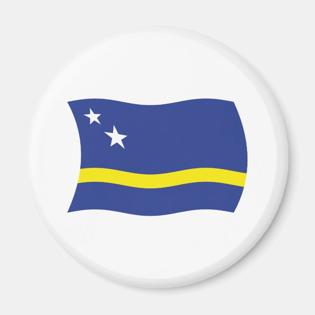 Curaçao Flaggenmagnet Magnet (Vorne)