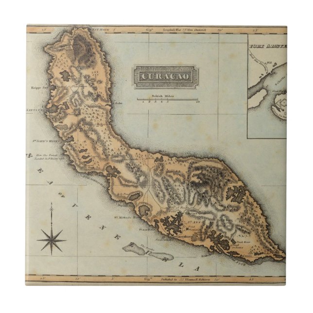 Curaçao Fliese (Vorderseite)