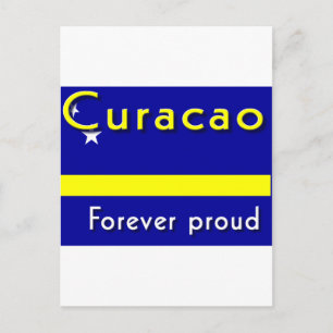 Curacao für immer stolz postkarte