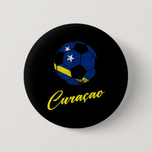 Curaçao Fußball Ll,Curaçao,Flagge von Curaçao,Cura Button