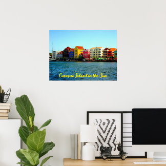 Curaçao Insel in Sun Poster