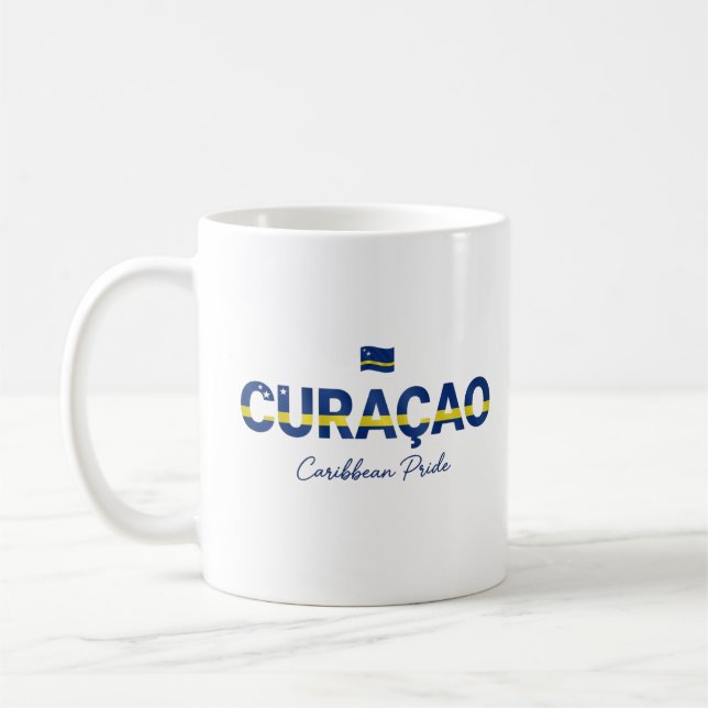 Curaçao Insel Name | Täglicher Stolz Kaffeetasse (Links)