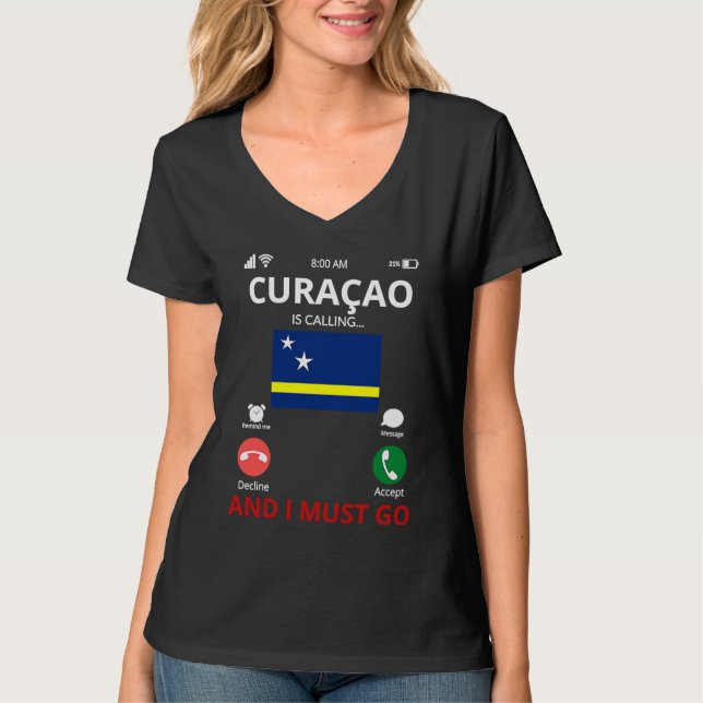 Curacao Is Calling T-Shirt (Vorderseite)