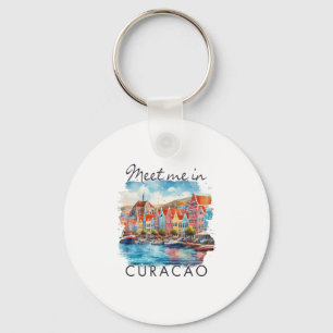 Curaçao Karibik Inseln Reise Treffen Sie Mich In C Schlüsselanhänger