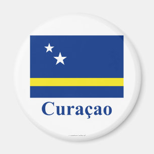 Curaçao kennzeichnen mit Namen auf Holländer Magnet
